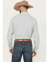 Blue Ranchwear Men's Cloud Striped Long Sleeve Snap Western Shirt
