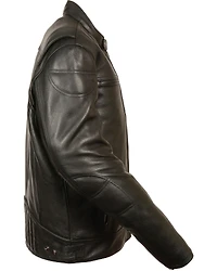 Milwaukee Leather Men's Black Longer Body Vented Jacket - Big 4X