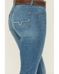 Kimes Ranch Women's Light Wash Mid Rise Lola Soho Fade Trouser