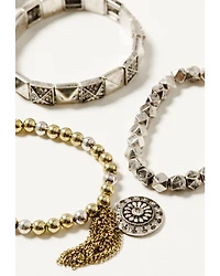 Shyanne Women's Desert Rose Antique Stretch Bracelet Set - 5 Piece
