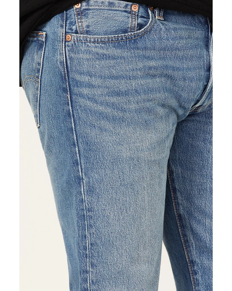 Levi's Men's 501® On My Radio Medium Wash Original Fit Straight Jean