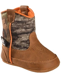Double Barrel Infant Boys' Gunner Mossy Oak Western Booties - Round Toe