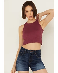 Fornia Women's Floral High Neck Cropped Top