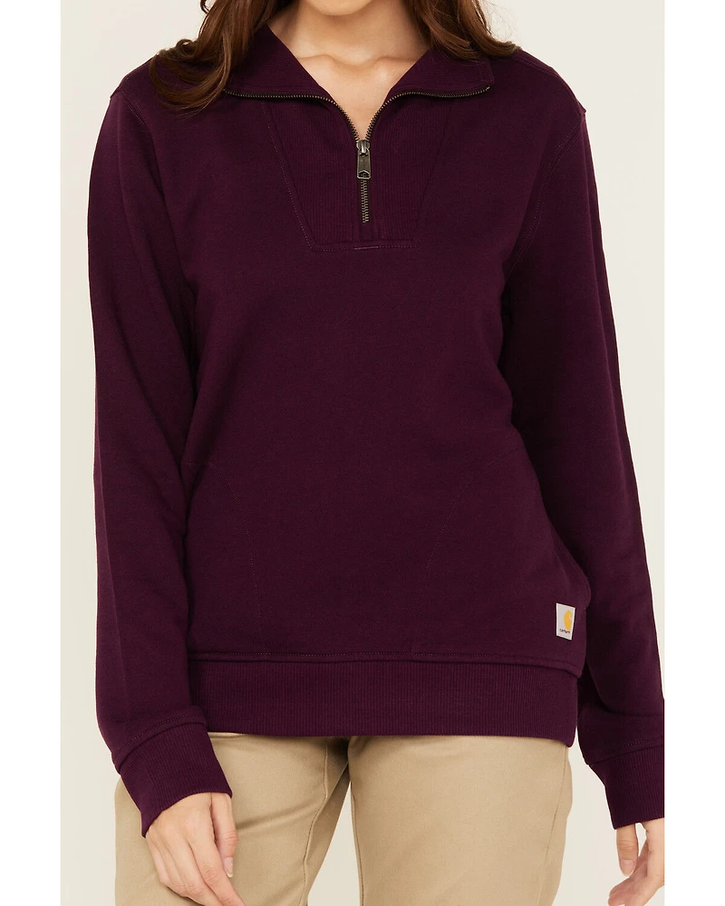 Carhartt Women's Tencel™ Fiber Series Relaxed Fit Half-Zip Sweatshirt