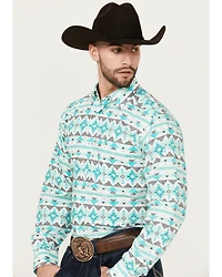 Ariat Men's Jacey Southwestern Print Long Sleeve Button-Down Western Shirt