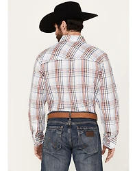 Resistol Men's Sulphur Plaid Print Long Sleeve Button Down Western Shirt