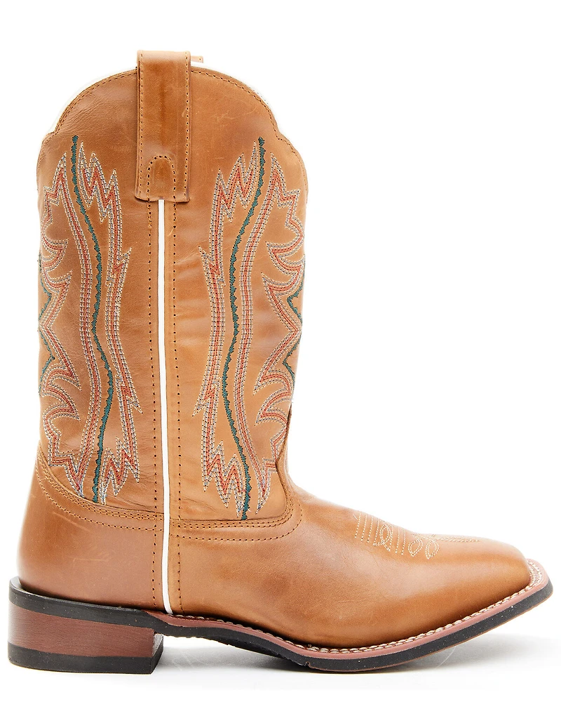Laredo Women's Lad Tan Western Boots - Broad Square Toe