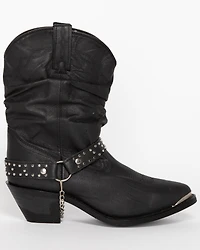 Shyanne Women's Tammye Slouch Harness Fashion Boots - Round Toe