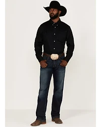 RANK 45® Men's Basic Twill Long Sleeve Button-Down Western Shirt