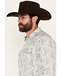 Cody James Men's Dagget Paisley Print Long Sleeve Snap Western Shirt - Big