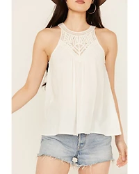 Shyanne Women's Crochet Halter Tank Top