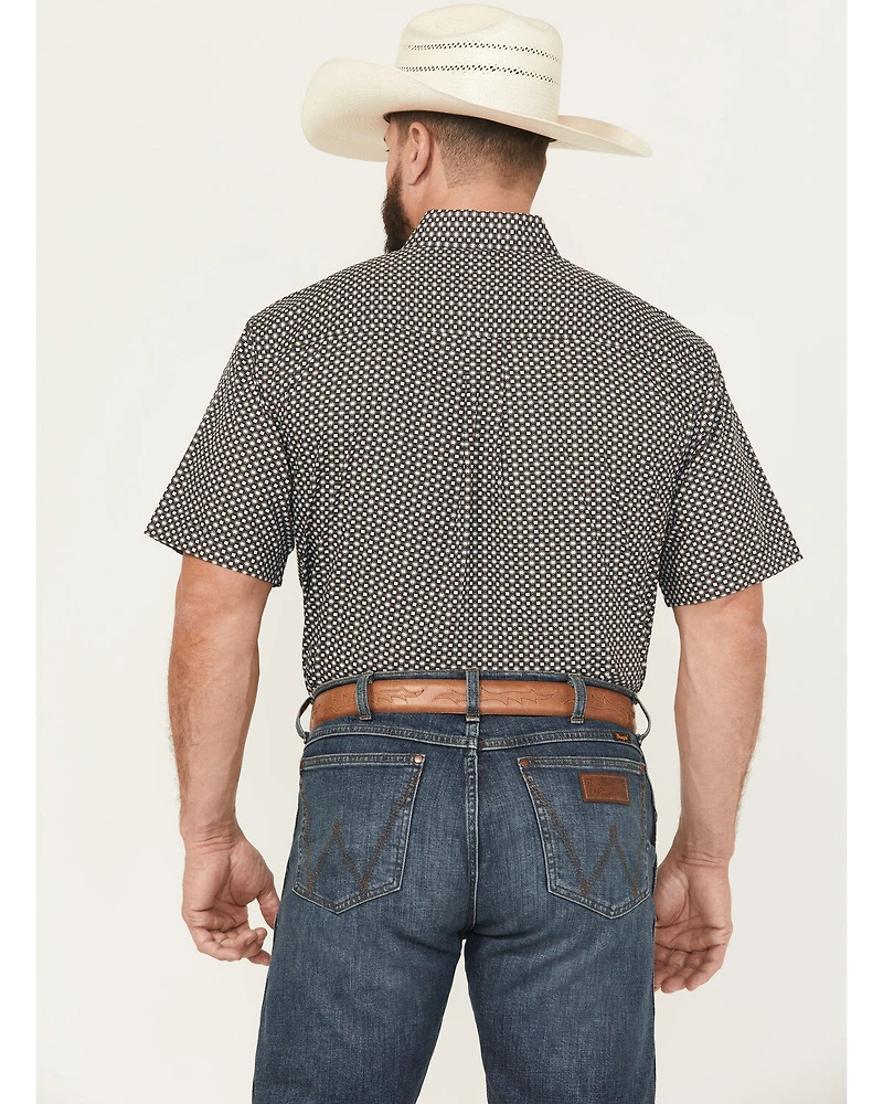 Cinch Men's Geo Print Short Sleeve Button-Down Western Shirt