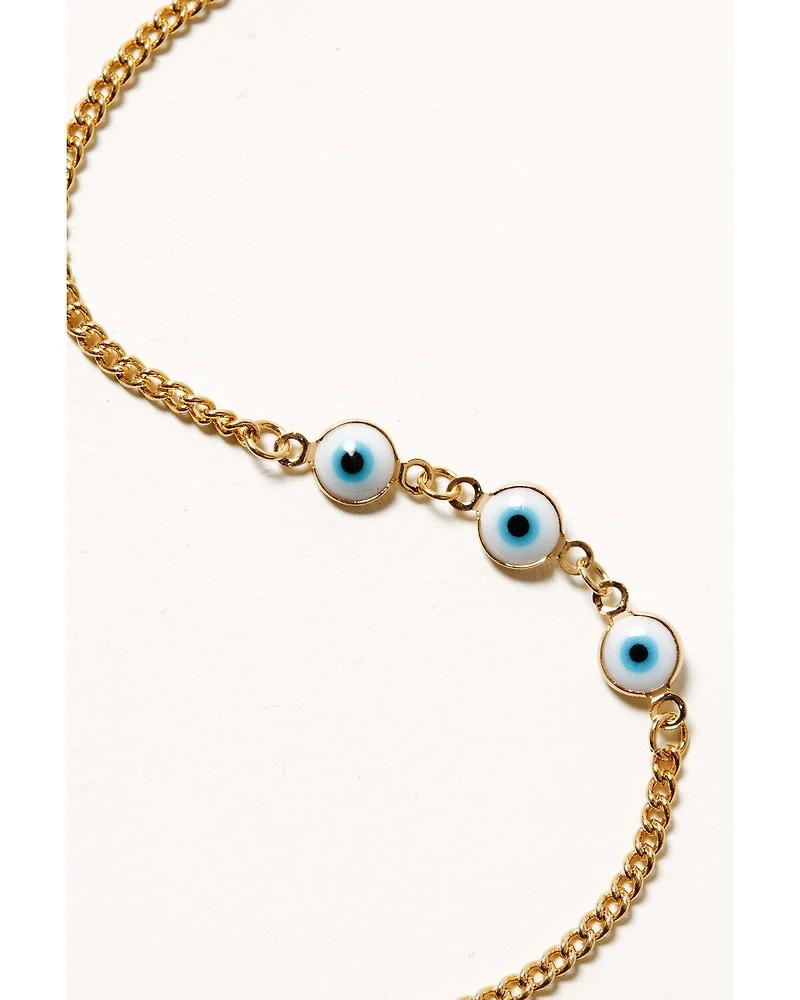 Shyanne Women's 5-Piece Flower Beaded Evil Eye Heart Bracelet Set