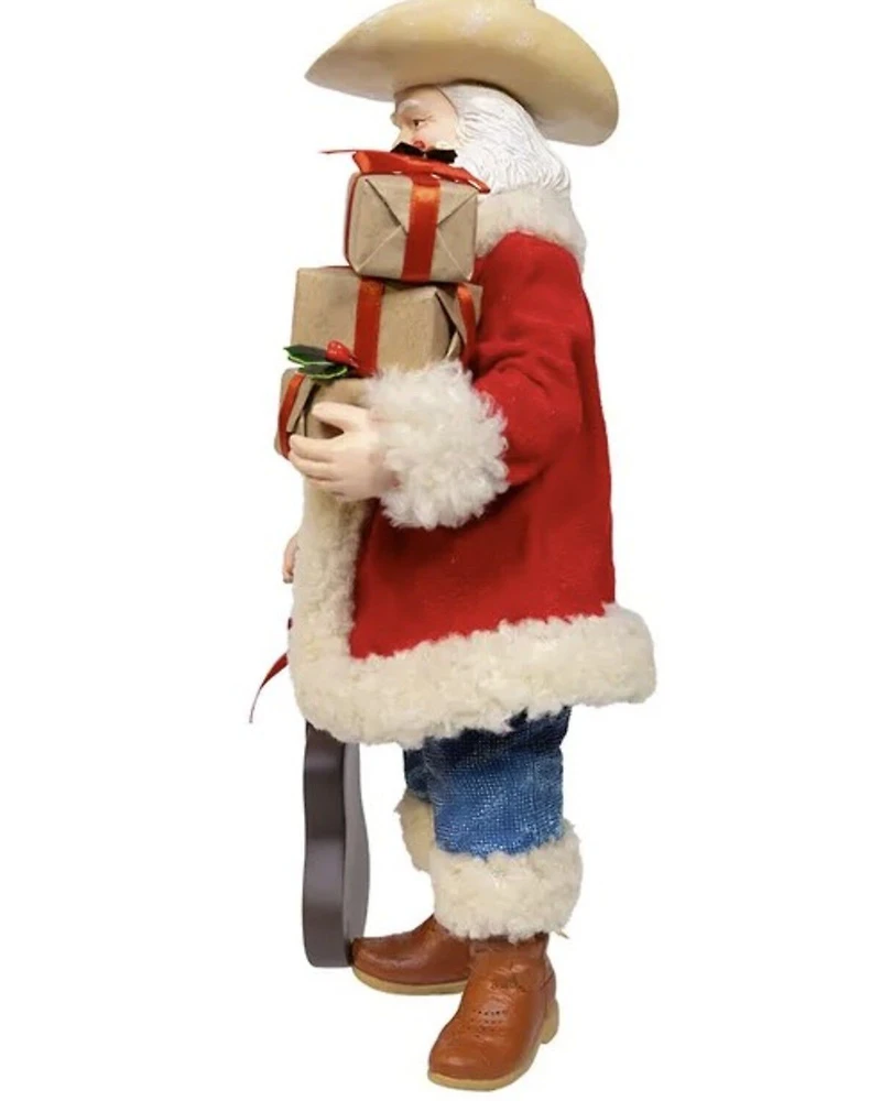 Kurt Adler 11" Fabriché™ Western Santa with Guitar