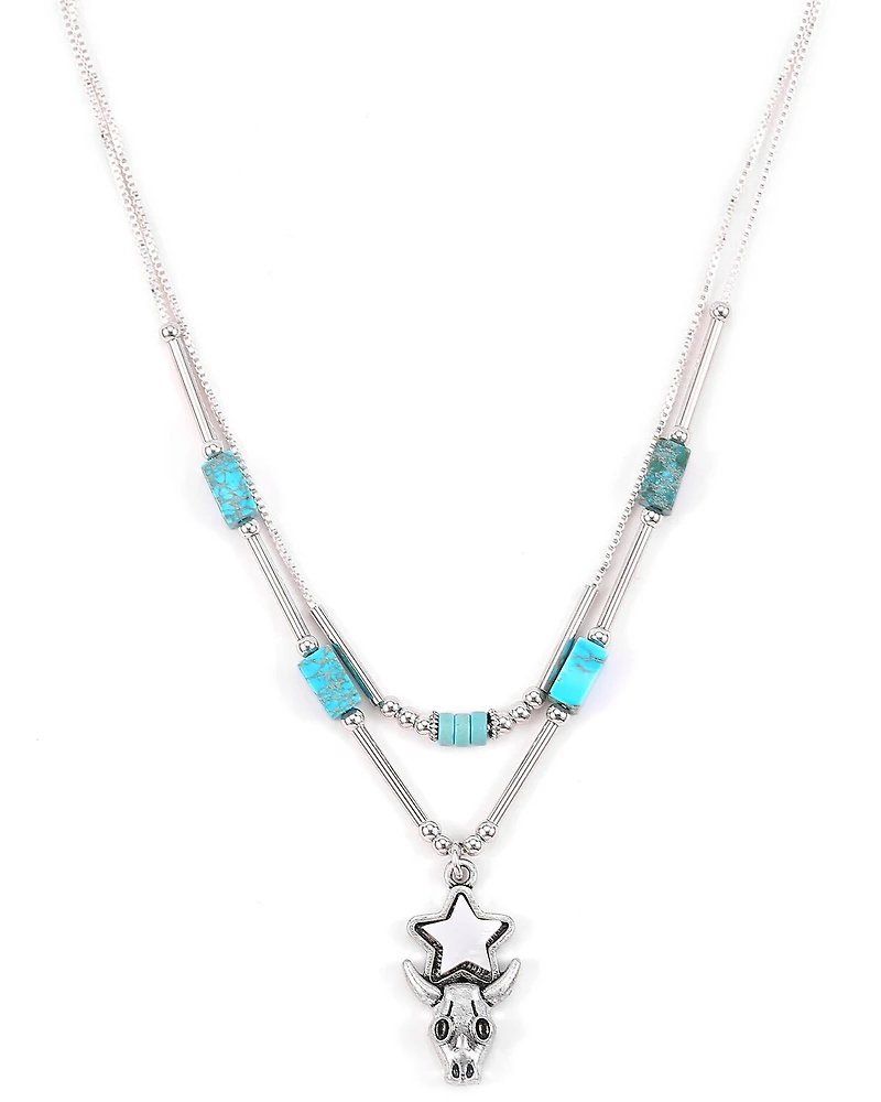 Cowgirl Confetti Women's Empty Island Layered Necklace