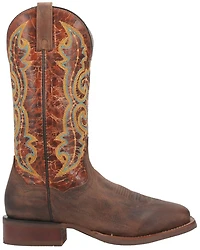 Dan Post Men's Bullhead Crackle Western Performance Boots - Broad Square Toe