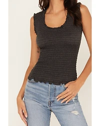 Shyanne Women's Smocked Ribbed Tank