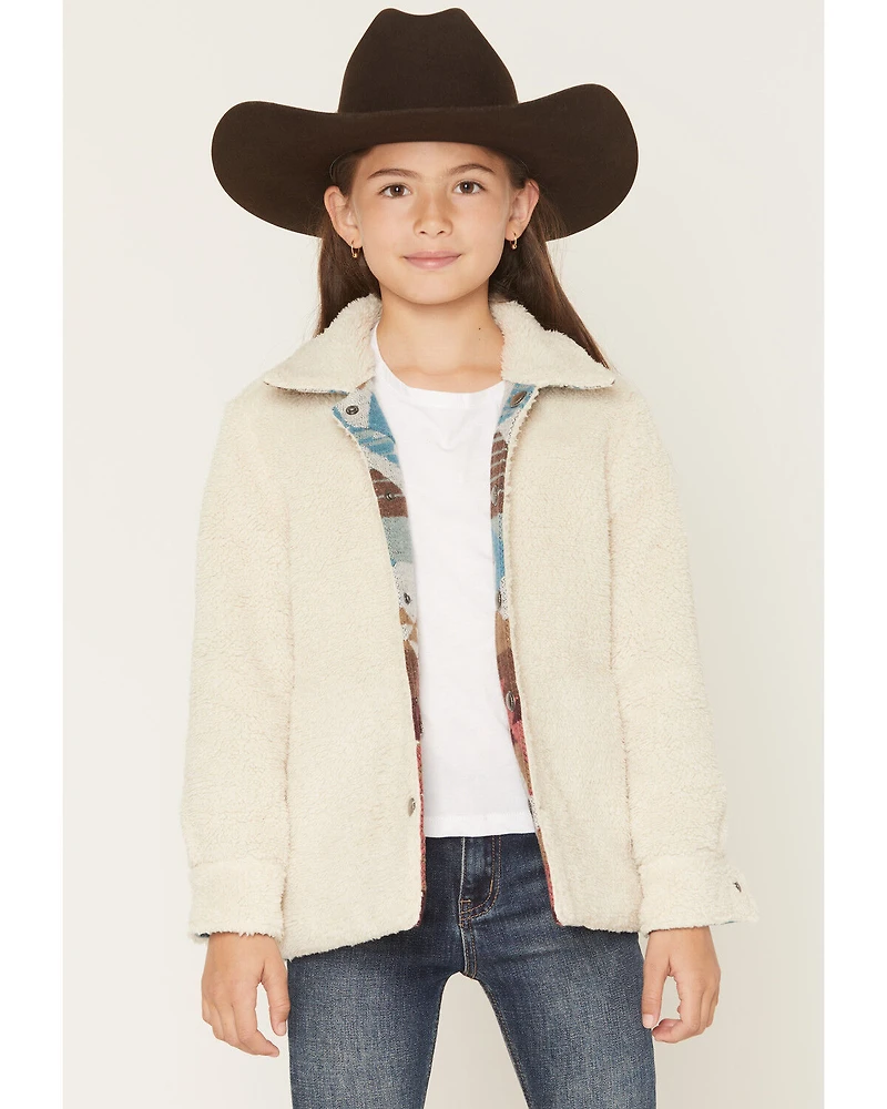 Shyanne Girls' Iris Reversible Southwestern Print Shacket