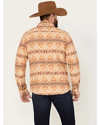 Pendleton Men's Beach Shack Print Long Sleeve Button-Down Western Shirt