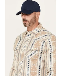 Cody James Men's FR Sedona Southwestern Striped Long Sleeve Pearl Snap Western Work Shirt