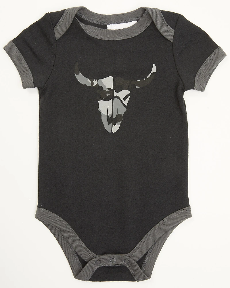 Cody James Infant Boys' Printed Jersey Steer Head & Camo Sleep Set