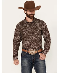 Cody James Men's Garrison Floral Print Long Sleeve Snap Western Shirt