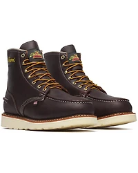 Thorogood Men's 6" Briar Pitstop Waterproof Work Boots - Moc Toe