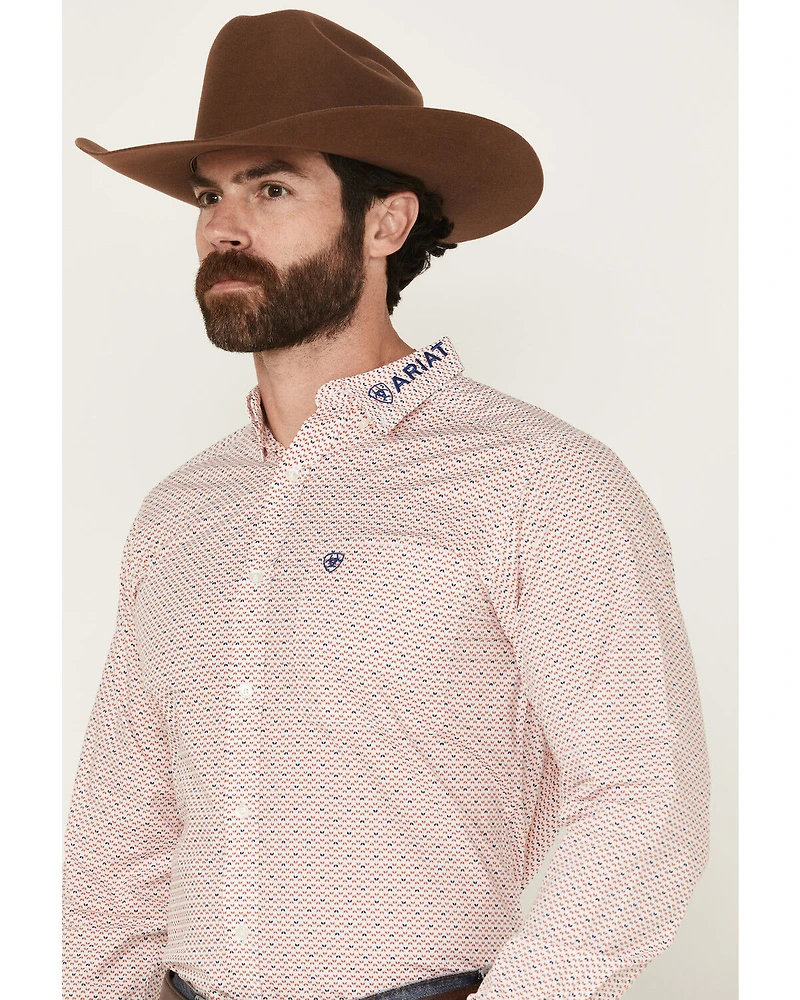 Ariat Men's Team Primo Logo Printed Long Sleeve Button-Down Western Shirt