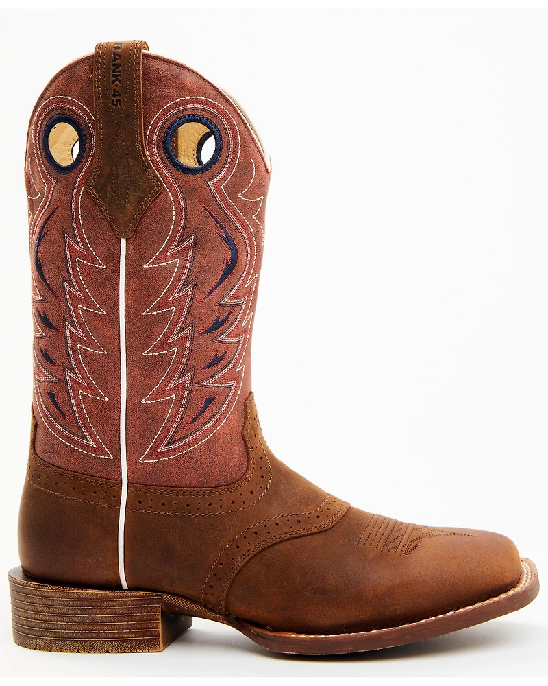 RANK 45® Men's Warrior Xero Gravity Western Performance Boots - Broad Square Toe