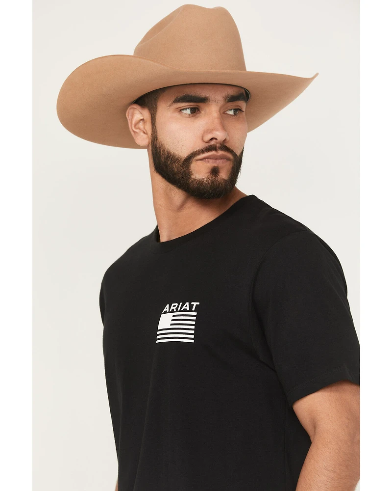 Ariat Men's Freedom Stripe Short Sleeve Graphic T-Shirt