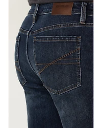 Brothers and Sons Men's Diamond Back Wash Tucker Slim Straight Stretch Denim Jeans