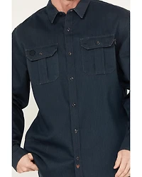 Hawx Men's FR Plaid Print Long Sleeve Button-Down Work Shirt - Big & Tall