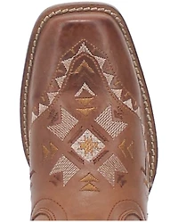 Dingo Women's Mesa Southwestern Embroidered Leather Western Boot - Square Toe