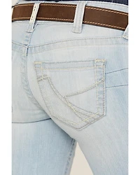 Ariat Women's Light Wash Zayla Low Rise Straight Leg Stretch Denim Jeans