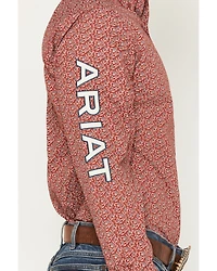 Ariat Men's Team Logo Paisley Print Long Sleeve Button-Down Western Shirt