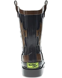 Western Chef Boys' Cowboy Rain Boots - Round Toe