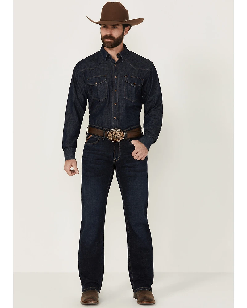 Ariat Men's M5 Turner Dexter Dark Wash Straight Stretch Denim Jeans