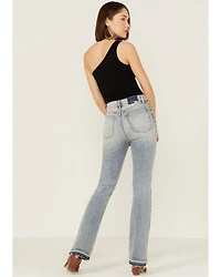 Daze Women's Acid Wash Go-Getter Flare Jeans