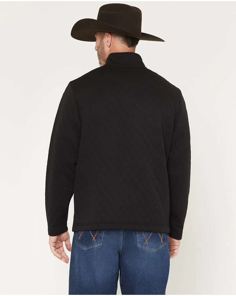 George Strait by Wrangler Men's Solid 1/4 Zip Pullover