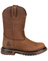 Rocky Boys' Original Ride FLX Waterproof Western Boots - Round Toe