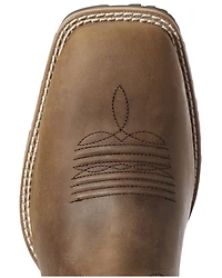 Ariat Men's Hybrid VentTEK Distressed Western Performance Boots - Broad Square Toe