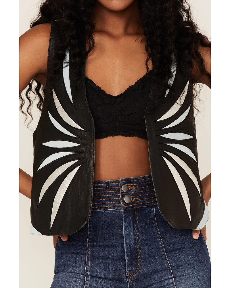 Understated Leather Women's Contrast Bonnie Vest