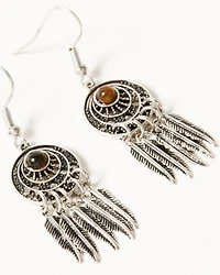 Shyanne Women's Bisbee Falls 6-Piece Silver Beaded Wings Earrings Set