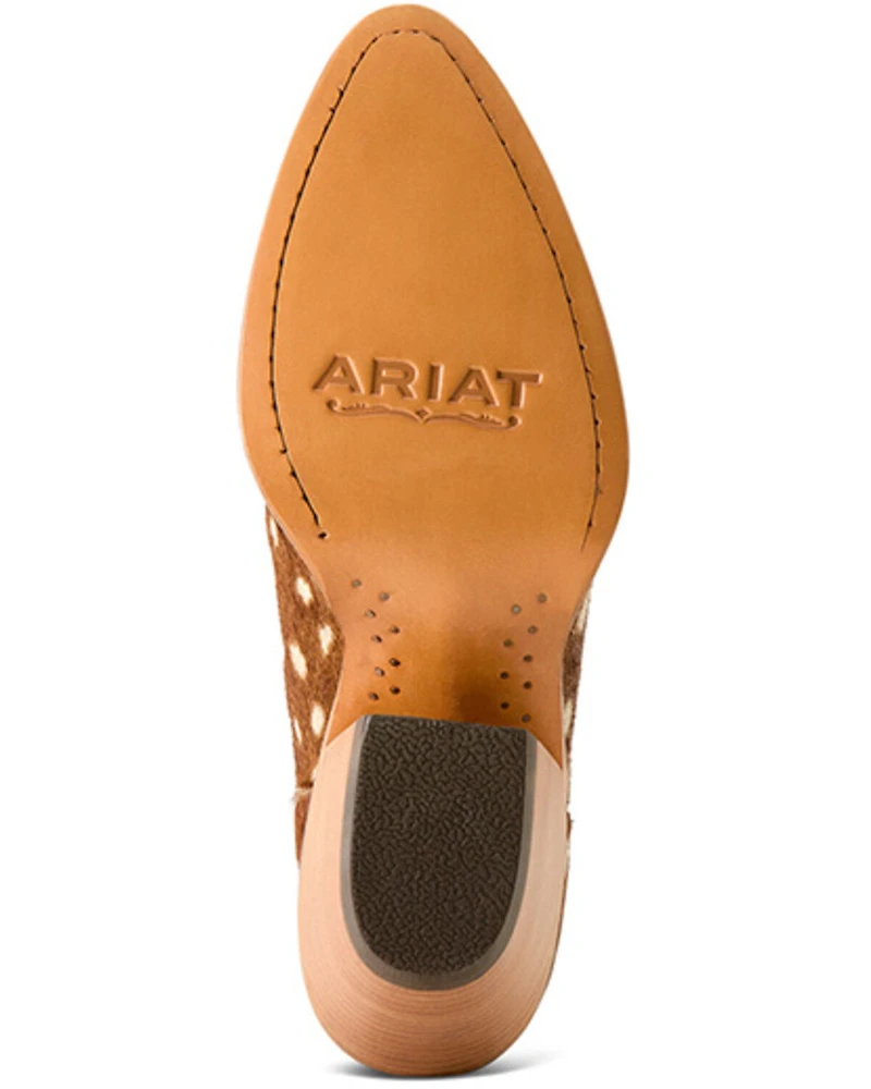 Ariat Women's Shiloh Hairon Deer Print Booties - Round Toe