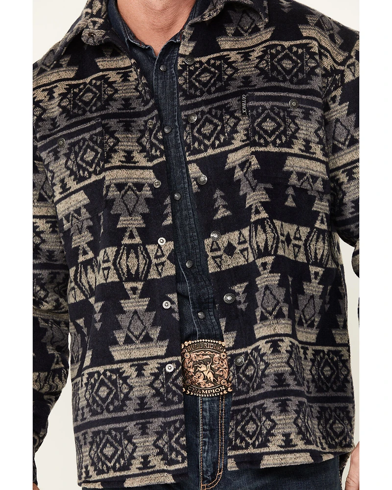 Outback Trading Co Men's Hudson Southwestern Print Snap Jacket