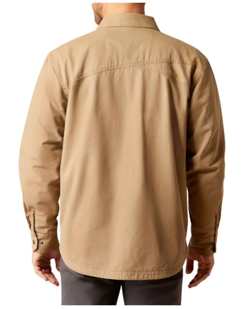 Ariat Men's Rebar Canvas Long Sleeve Snap Shirt Jacket