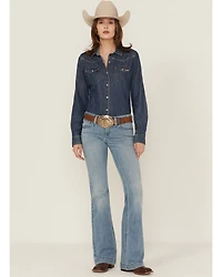 Ariat Women's Zoe Medium Wash Mid Rise Trouser Stretch Denim Jeans