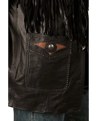 Kobler Mohawk Fringed Leather Jacket