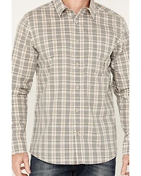 Brothers and Sons Men's Bexar Plaid Print Long Sleeve Button Down Western Shirt