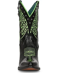Corral Women's Fluorescent Embroidered and Studded Western Boots - Round Toe